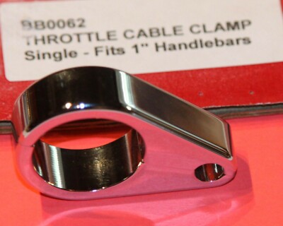 HARLEY BILLET BOYS BB0062 THROTTLE SINGLE CABLE CLAMP 1'' HANDLEBARS US MADE  