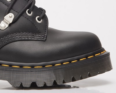 Pre-owned Dr. Martens 1460 Bex Stud Black Fine Haircell Unisex Men's Women's Shoes Boots