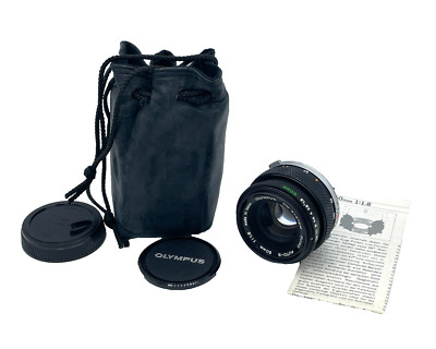 OLYMPUS OM SYSTEM ZUIKO AUTO-S 50mm f1.8 MF PRIME LENS & Caps Japan