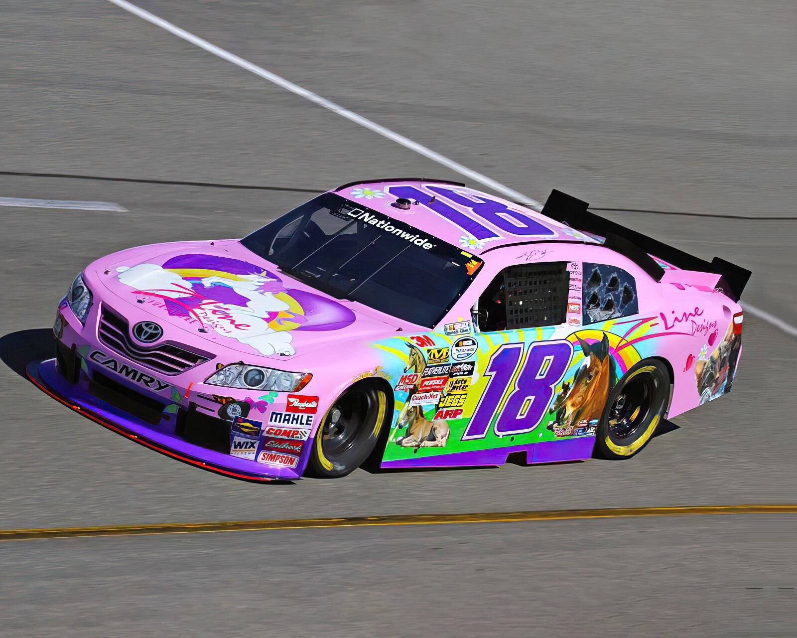 Kyle Busch #18 2019 NASCAR 1:24  Case＋車体 Kyle Busch Action Racing 2019 Monster Energy NASCAR Cup