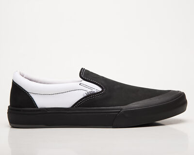 Мужские кроссовки Vans BMX Slip-On Black White LowAthletic Casual Lifestyle Sneakers Shoes