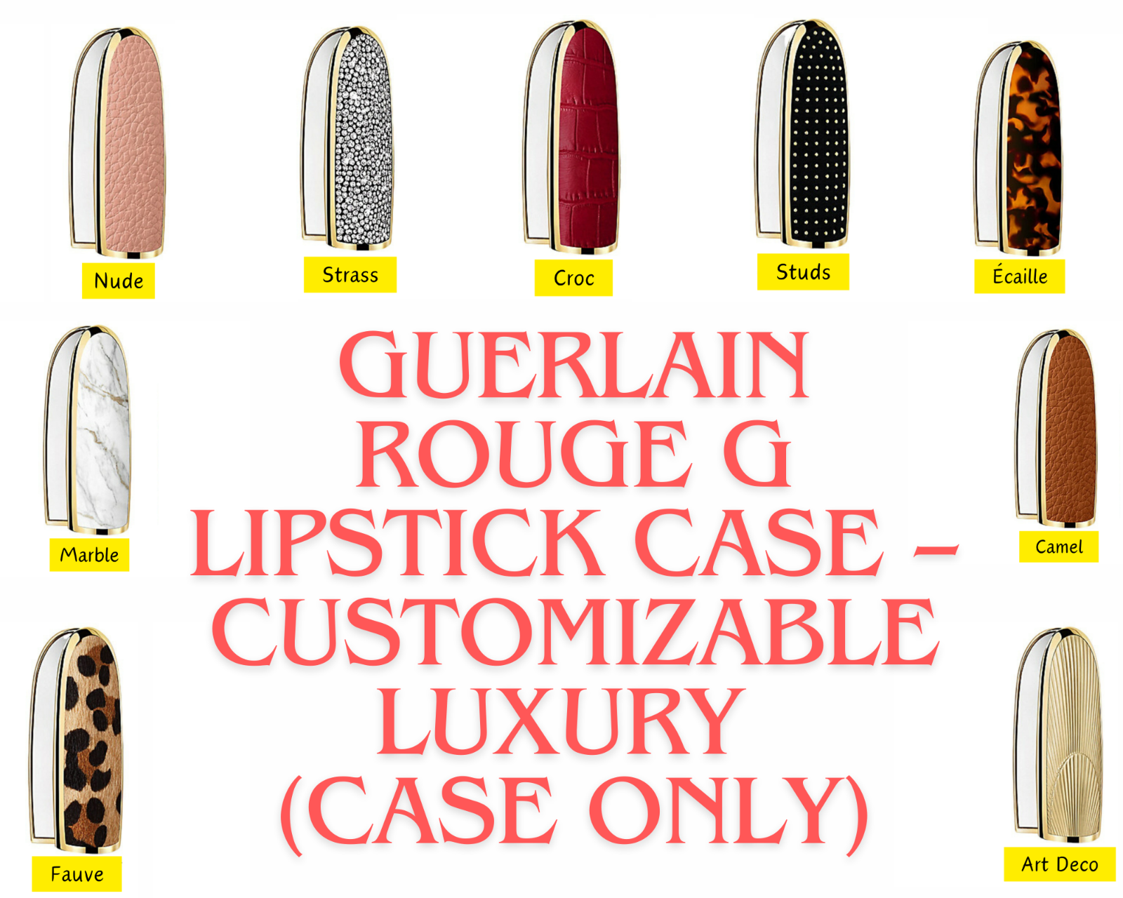 GUERLAIN Rouge G Lipstick Case – Customizable Luxury (Case