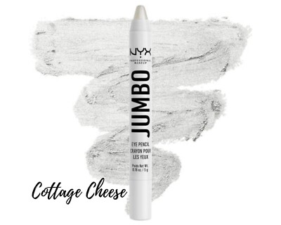 NYX Jumbo Eye Pencil - Multi-use eye crayon - COTTAGE CHEESE - ( 0.18 oz /5 g )