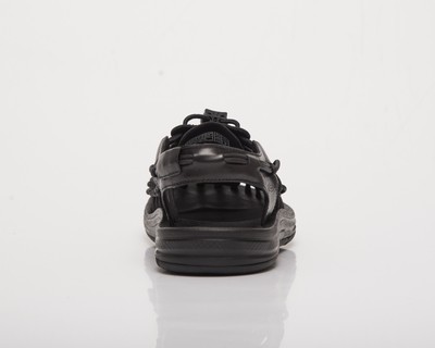 Pre-owned Keen Uneek Premium Leather Women's Black Casual Lifestyle Sandal Summer Footwear