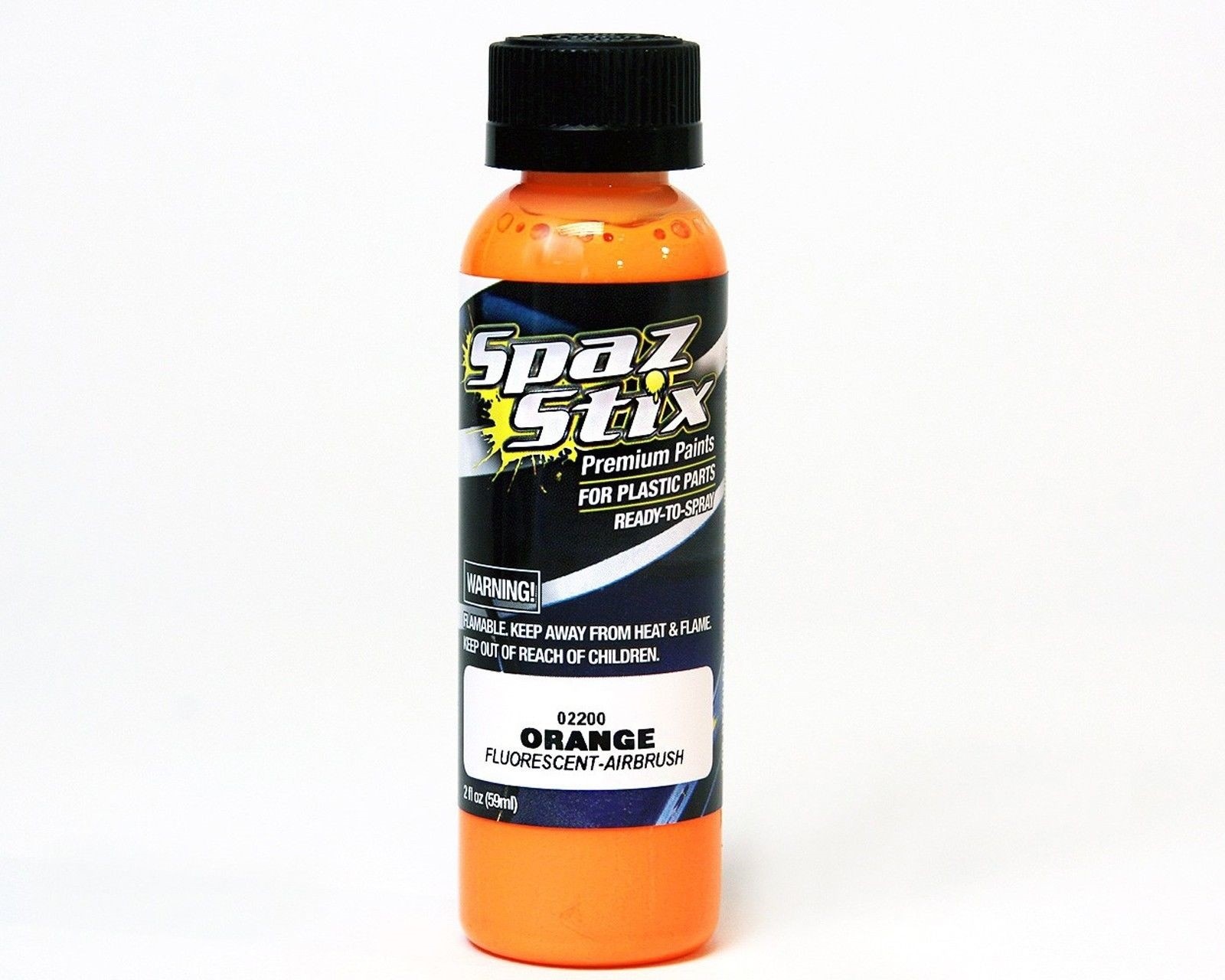 Brand New Spaz Stix Orange Fluorescent Airbrush Paint : R/C Lexan Body SZX02200