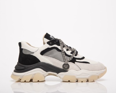 

BRONX Tayke-Over Womens Off White Black Повседневная обувь для образа жизни Ботинки Кроссовки, Бежевый, BRONX Tayke-Over