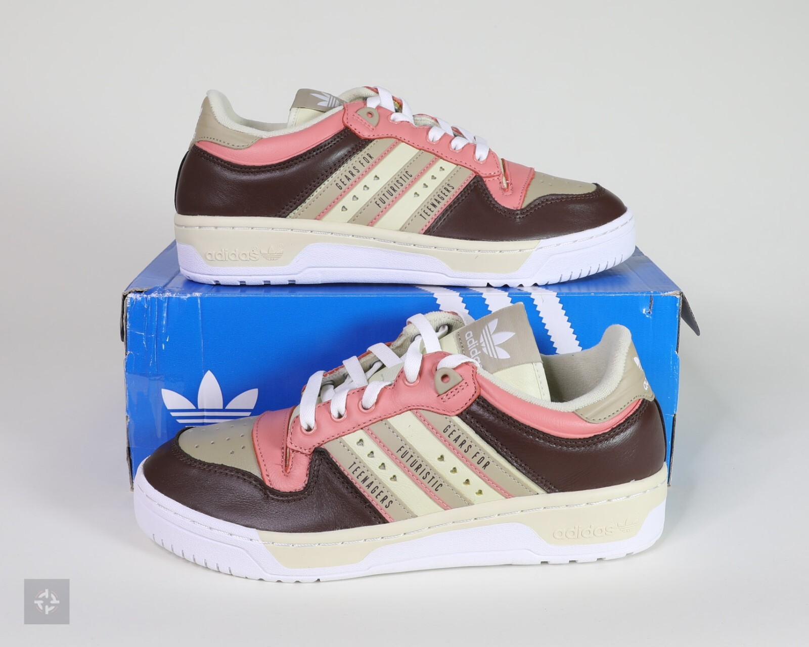 Adidas Rivalry Low Human Made Sand Brown Pink White Shoes