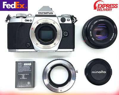 Olympus OM-D E-M5 Mark II 16.1MP Digital Camera Silver - shutter count 138