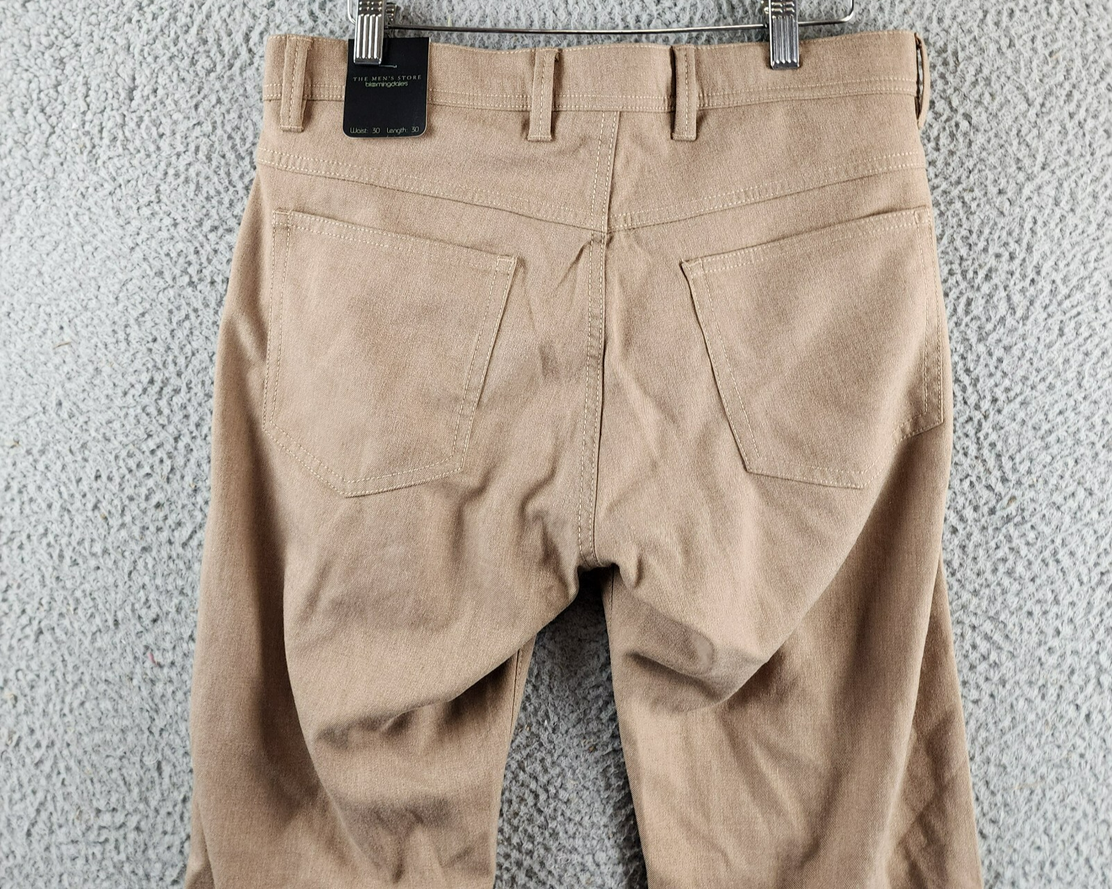 The Men's Store at Bloomingdale's Flannel Tailored Fit Pants Men's 30x30 Tan Mix - Picture 14 of 15