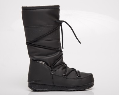 

Moon Boot Wmns High Rubber Водонепроницаемые женские черные, Черный, Moon Boot Wmns High Rubber Waterproof