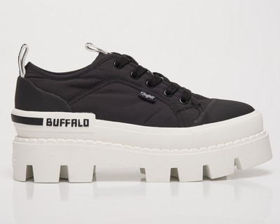 

Женские черные повседневные кроссовки Buffalo Raven Lo Vegan, ботинки, обувь, Черный, Buffalo Raven Lo