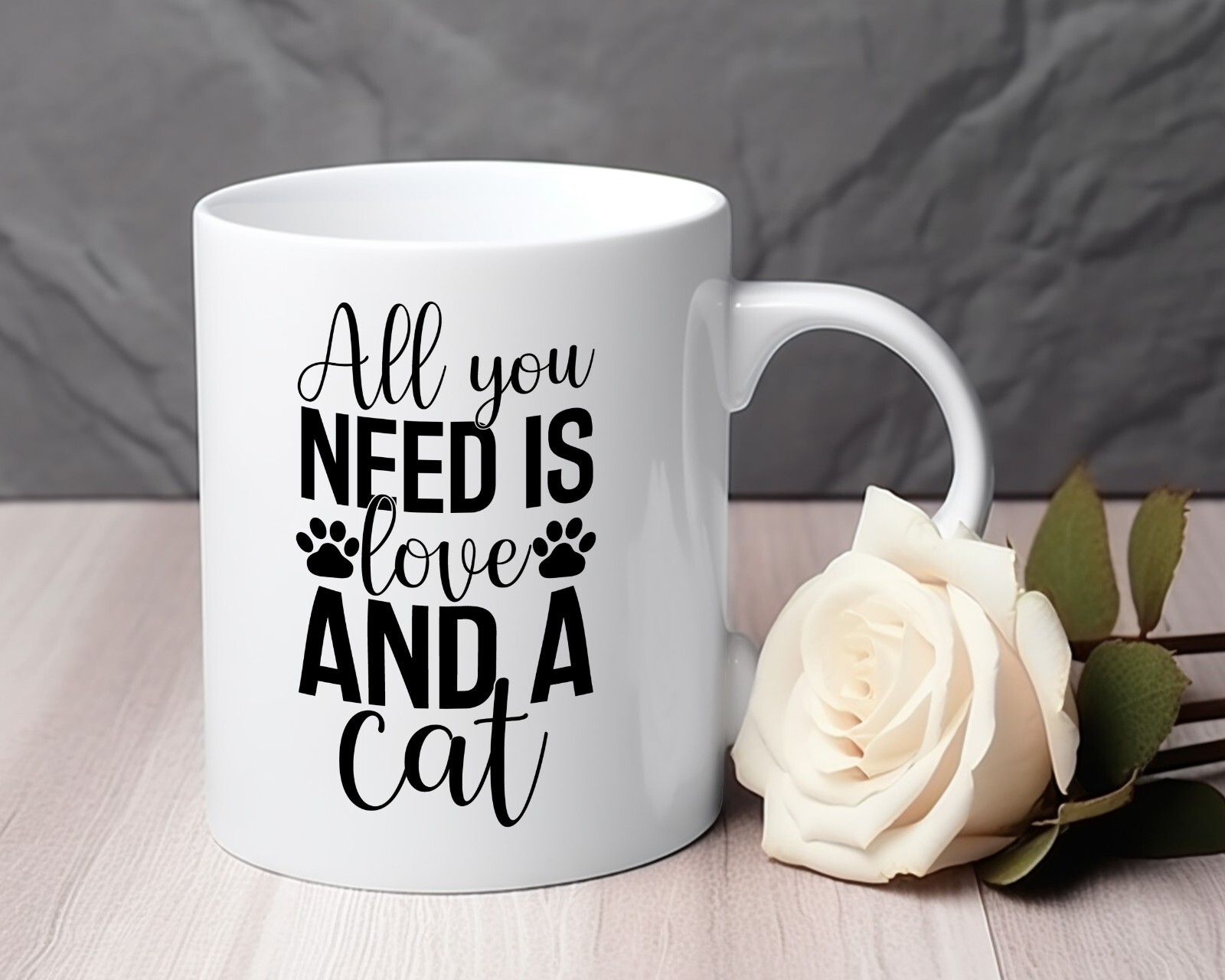 Cat Valentine's day all you need is love and a cat Novelty Mug gift