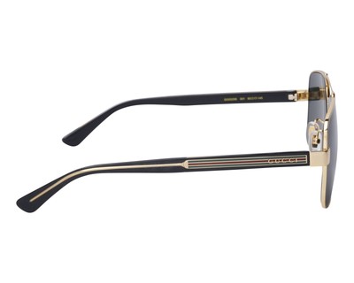 Pre-owned Gucci Gg0529s-001-60 Gold - Crystal - Gray