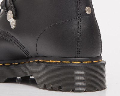 Pre-owned Dr. Martens 1460 Bex Stud Black Fine Haircell Unisex Men's Women's Shoes Boots