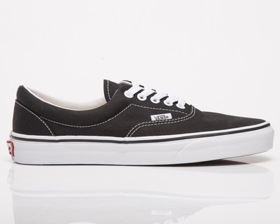 

Мужские и женские черные низкие повседневные спортивные кроссовки Vans Era унисекс, Черный, Vans Era