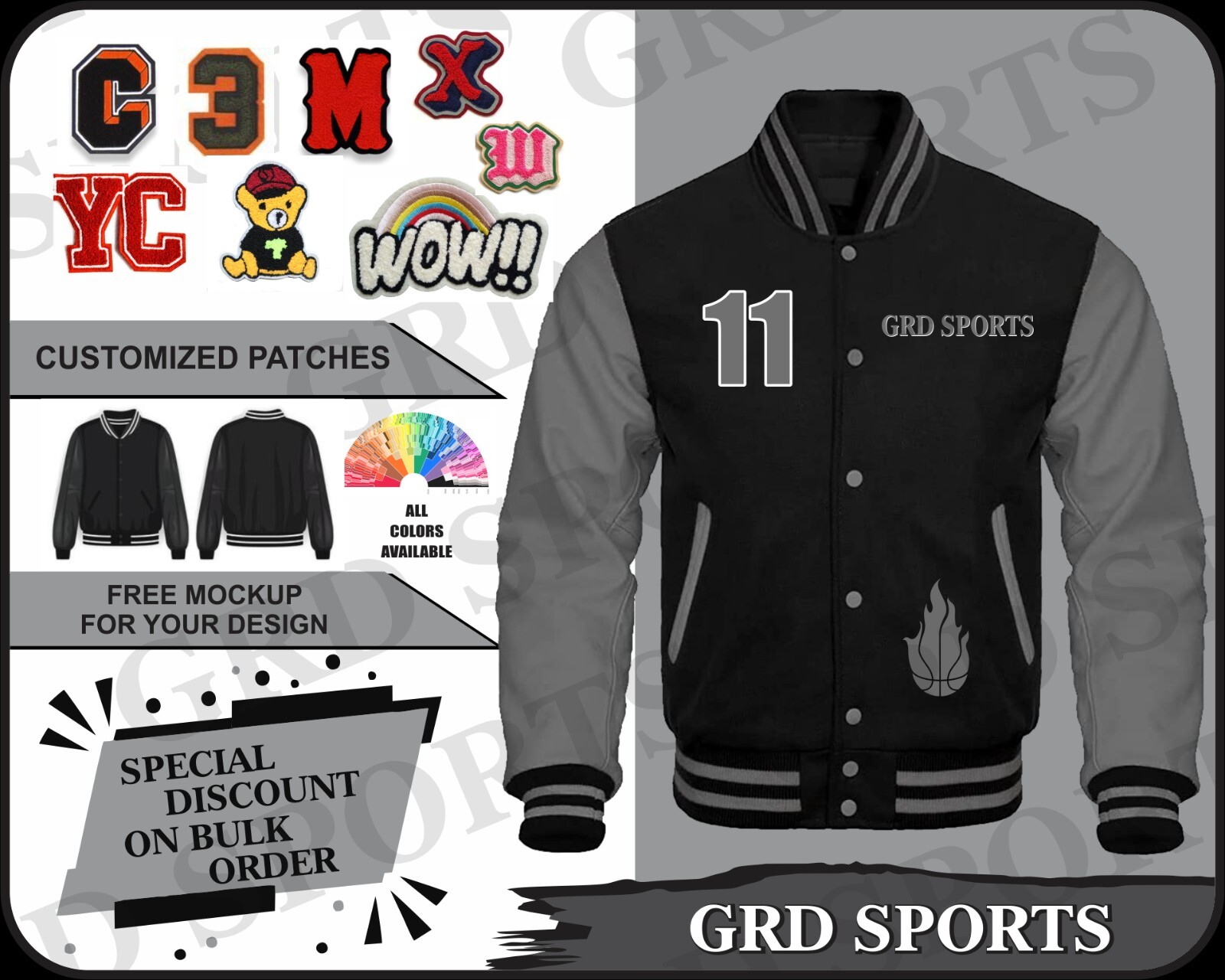 ★YEEL★ CUBIC APPLIQUE MESH BASEBALL JACKET Aelfric Eden Varsity Jacket Men's Vintage Bomber Jackets Y2k