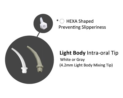 Light Body Dental Intra Oral tips for Mixing Tips 4.2mm