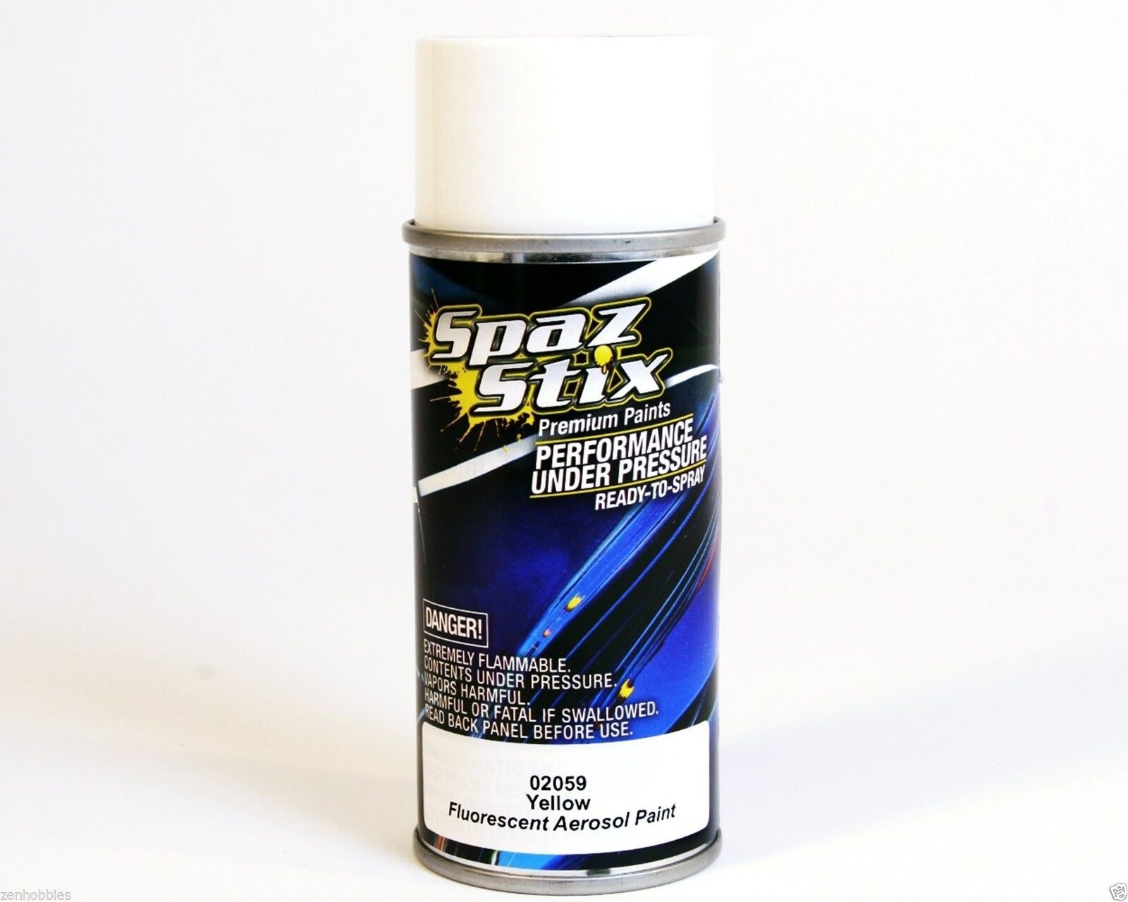 New Spaz Stix SZX02059 Yellow Fluorescent Paint Aerosol for R/C Lexan Body