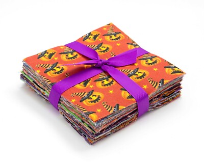 102 Piece HALLOWEEN 1  pre cut charm pack 5'' squares 100% cotton fabric quilt