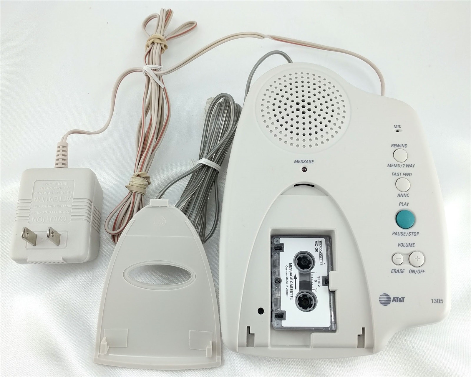 AT&T 1305 Answering Machine w/ Two-Way Recording Remote Access