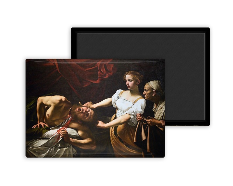 Judith DÃ©Capitant Holopherne-Caravage-Magnet Frigo 54x78mm