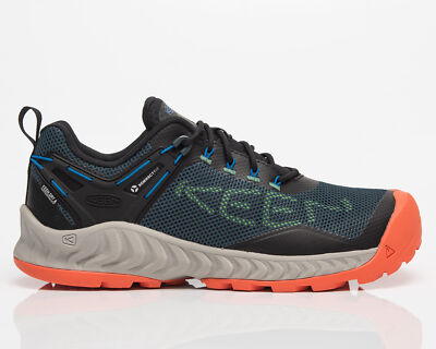 

KEEN Nxis Evo Waterproof Men морской мох/алый ибис, Синий, KEEN Nxis Evo Waterproof