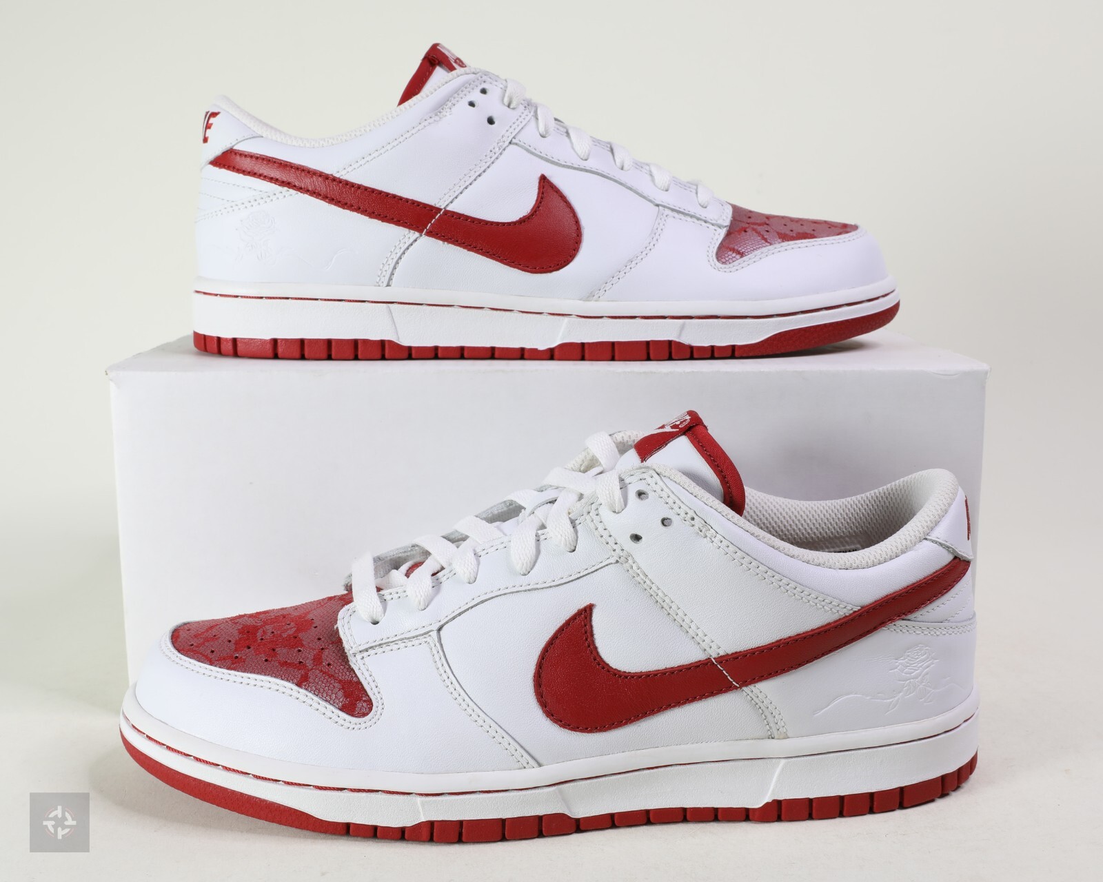 Nike Dunk Low Rose 2007 White Varsity Red Shoes Women's Size