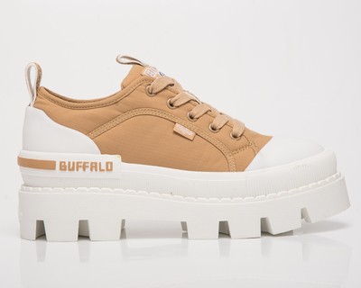 

Buffalo Raven Lo Vegan Women-#39;s Tan Casual Lifestyle Sneakers Boots Shoes, Коричневый, Buffalo Raven Lo