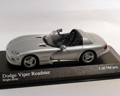 Dodge Viper Cabriolet Argent Échelle 1:43