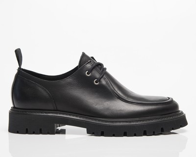

Les Deux Tatum Leather Moc Toe Men черный, Les Deux Tatum Leather Moc Toe