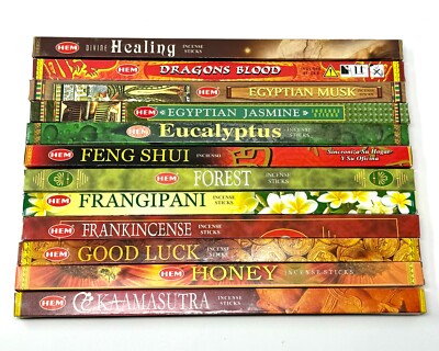 HEM Incense Assorted Best Sellers #2 Bulk Lot 12 Pack x 8 Sticks = 96 Mixed 