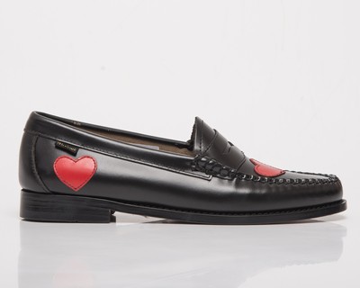 

GH Bass - Co Wmns Weejuns Penny Love Женщины черный кожаный/красный, G.H. Bass - Co Wmns Weejuns Penny Love