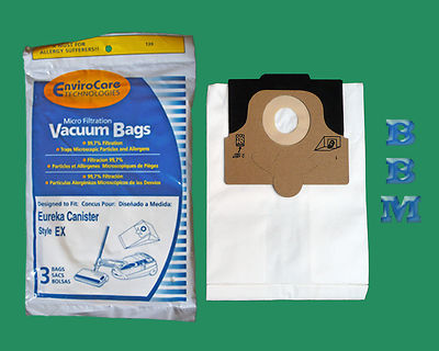 3 Allergy Bags Eureka EX 60284 Canister Vacuum Home Cleaning System 6982 6983