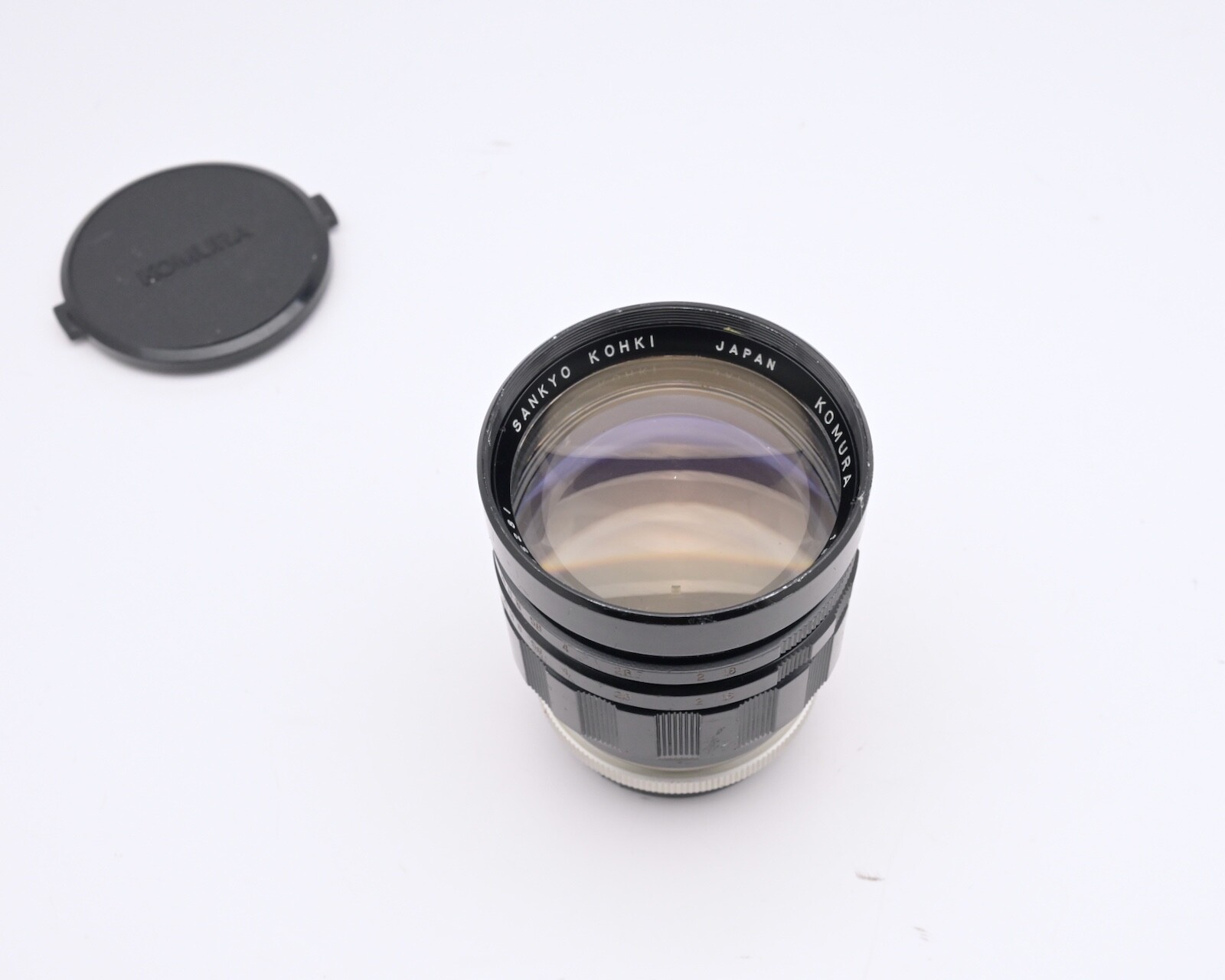 Rare Sankyo Kohki Komura 100mm f/1.8 Pre-Set Lens for Nikon Rare Sankyo Kohki Komura 100mm f/1.8 Pre-Set Lens for Nikon