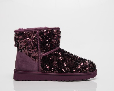 

UGG Wmns Classic Mini Chunky Sequin Boot Женские эхинацеи, Фиолетовый, UGG Wmns Classic Mini Chunky Sequin Boot