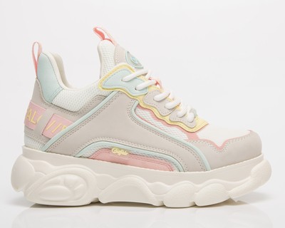 

Buffalo Wmns CLD Chai Low Vegan Women кремовый/розовый/мятно-зеленый, Бежевый, Buffalo Wmns CLD Chai Low Vegan