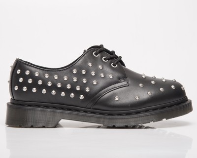 

Dr. Martens 1461 Черная мужская и женская повседневная обувь унисекс Ванама с заклепками, Черный, Dr. Martens 1461 Stud