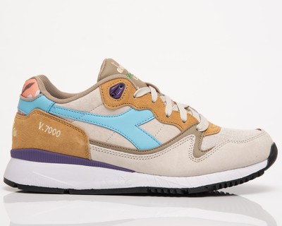

Diadora V7000 Камуфляж Мужские светло-серые дубовые темно-желтые низкие повседневные кроссовки Lifestyle, Бежевый, Diadora V7000 Camo