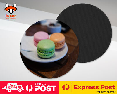 COASTER COFFEE DRINKING MAT|SWEET COLORFUL MACARON BISCUIT #2