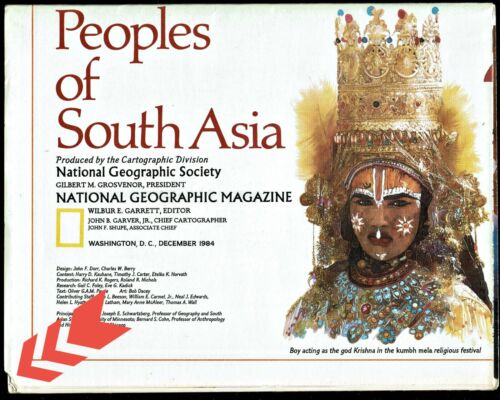 1984-12 December PEOPLES SOUTH ASIA National Geographic Map Afghanistan - B (A)