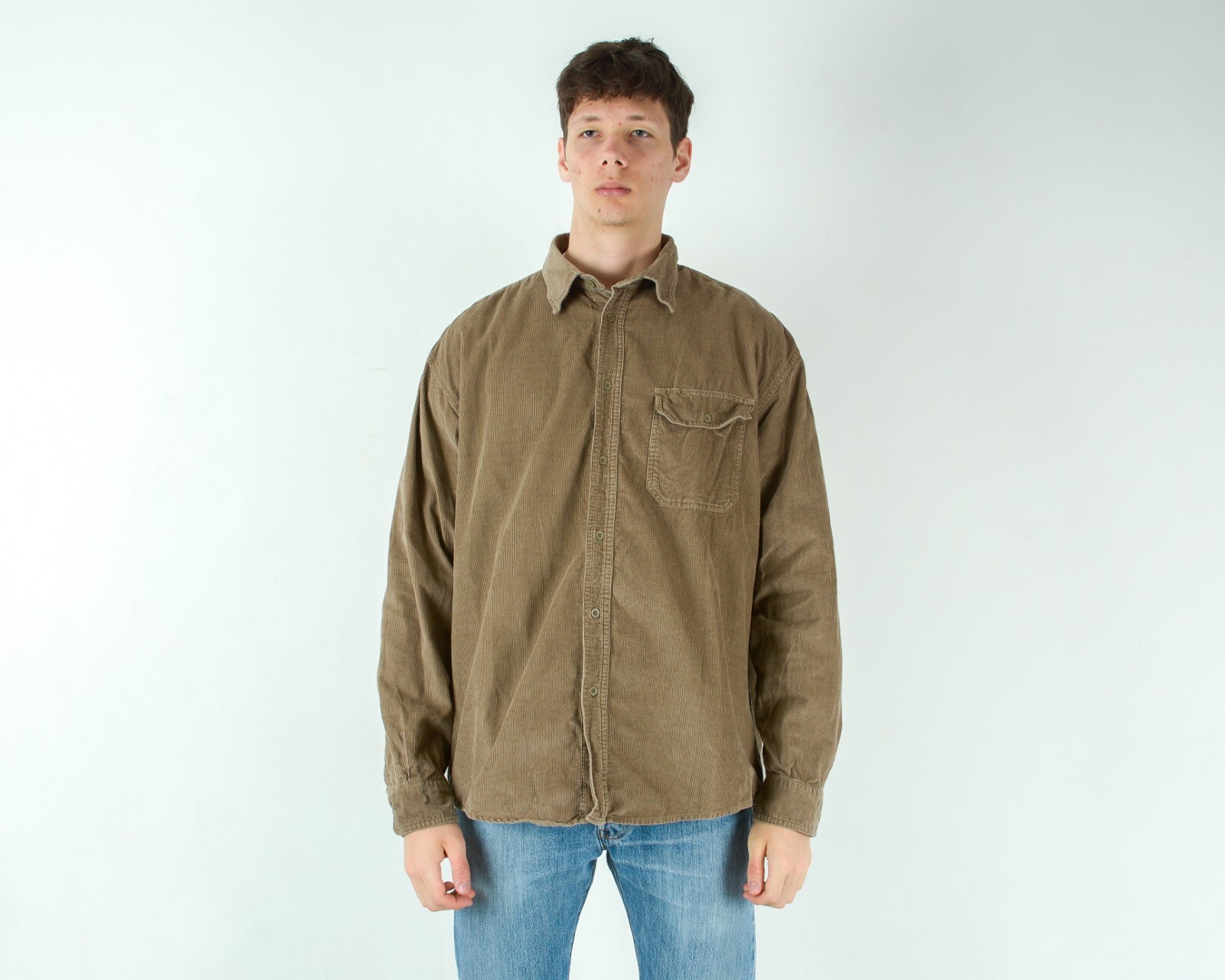 トップス 80s 90s EURO corduroy shirt JKT FRANCE 80s 90s EURO corduroy shirt JKT FRANCE - メルカリ