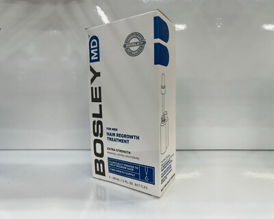 Bosley Men's Hair Re-growth Assistance LIQUID Bottle Dropper 60g 2 months Supply
