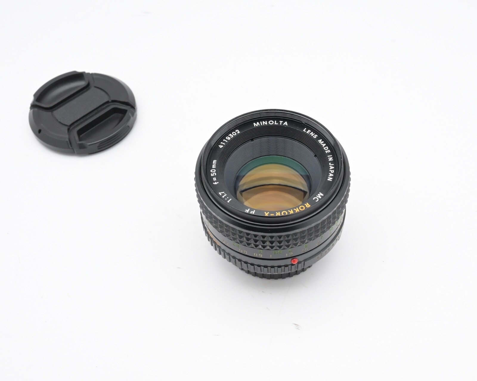 MINOLTA MC ROKKOR-PF 50mm F1.7 【美品】 Minolta MC Rokkor-X PF 50mm f/1.7 Prime Lens with Caps