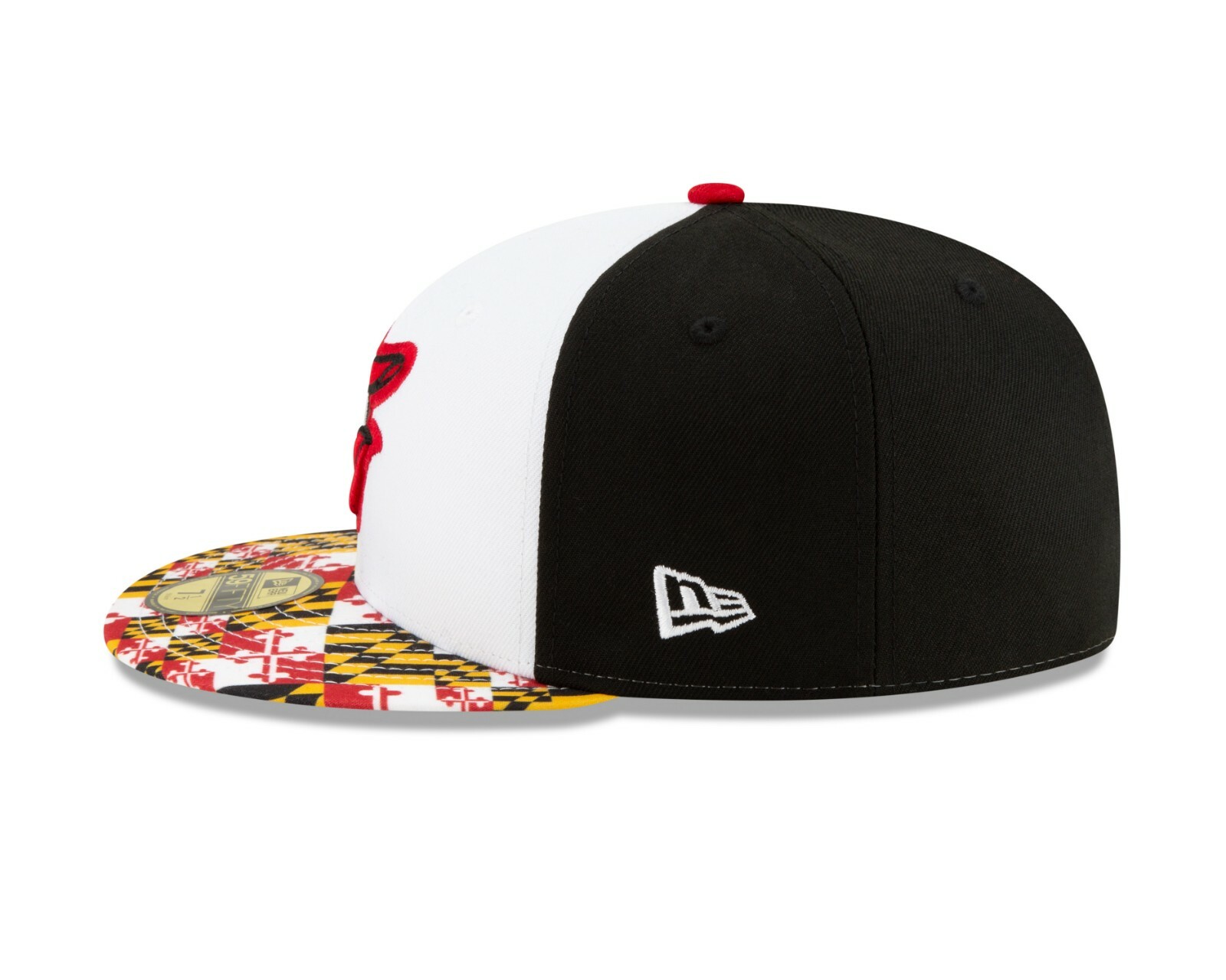 White Maryland Flag 59Fifty Fitted Hat 