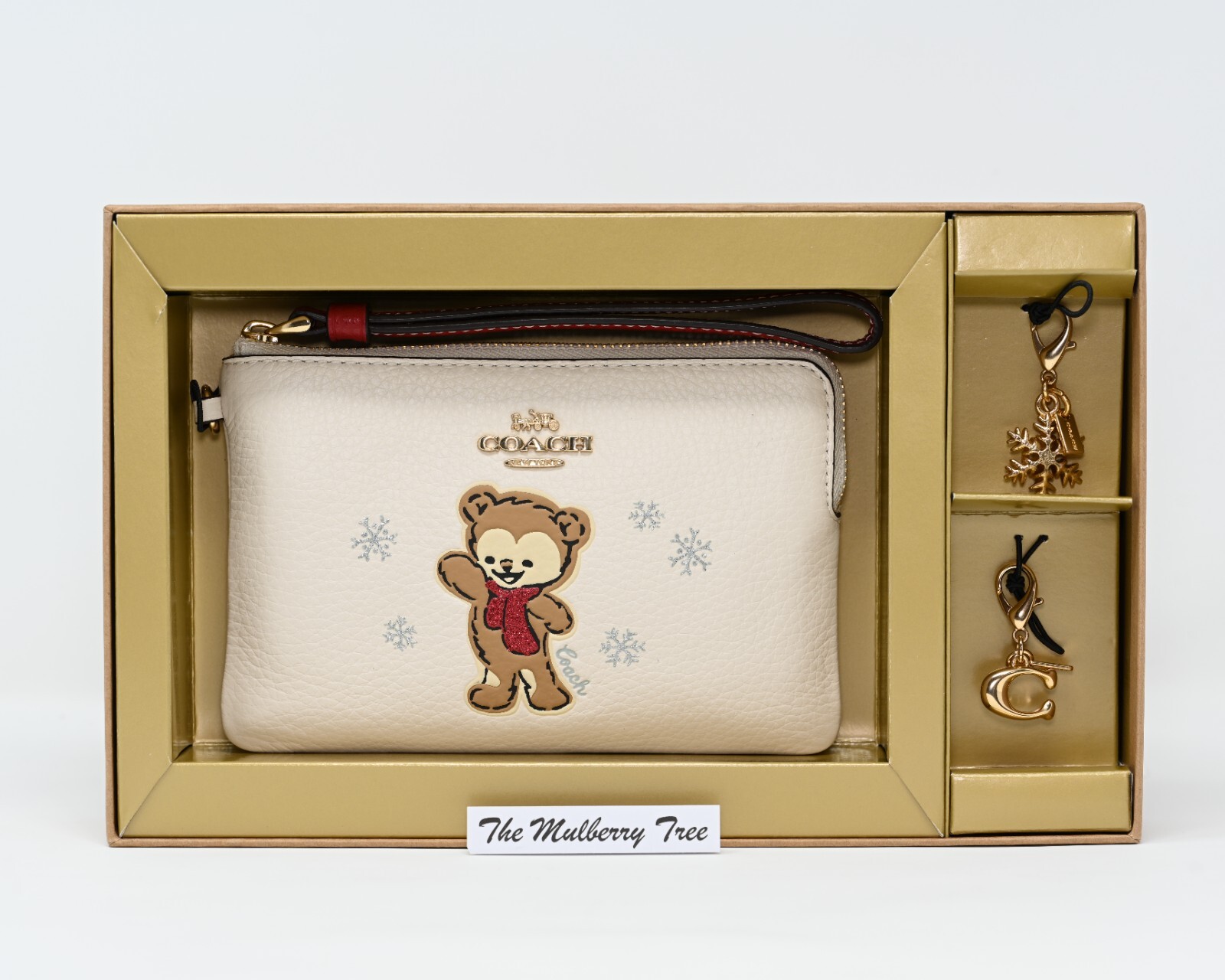 coach COACH コーチ リストレット　ベア スノーフレーク モチーフ 公式】コーチアウトレット | ボックスド コーナー ジップ リスト