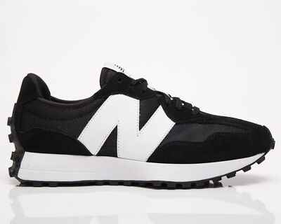 

New Balance 327 Мужские черные белые низкие повседневные спортивные кроссовки для образа жизни, Черный, New Balance 327