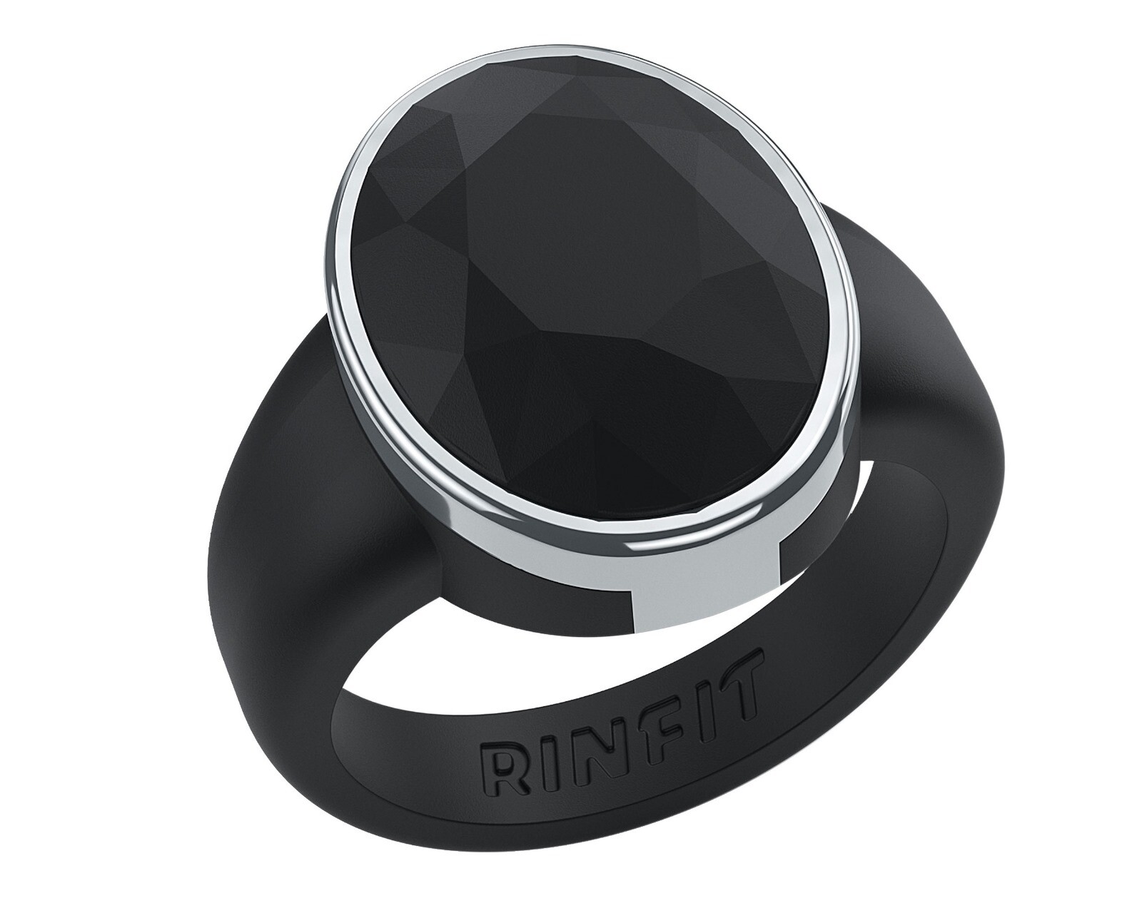 NEW! Oversized Metal Framed OVAL Collection by Rinfit - Silicone Rings Women