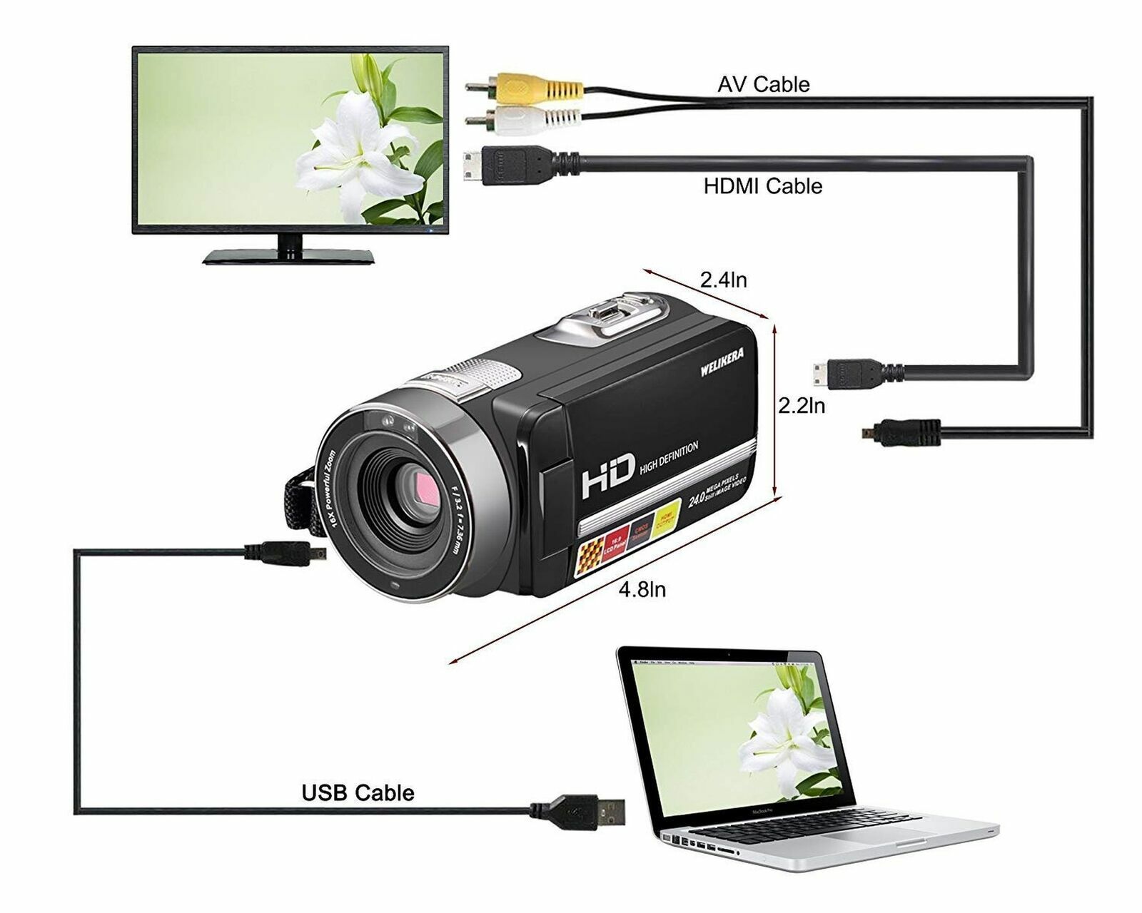 Video Camera Camcorder, WELIKERA IR Night Vision