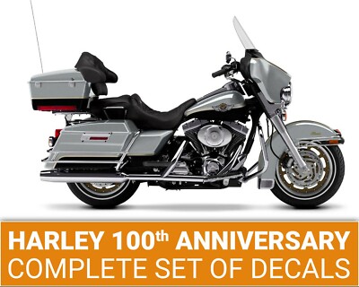 Harley Davidson 100th Anniversary FLHT FLHTC decals stripes