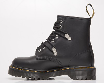 Pre-owned Dr. Martens 1460 Bex Stud Black Fine Haircell Unisex Men's Women's Shoes Boots
